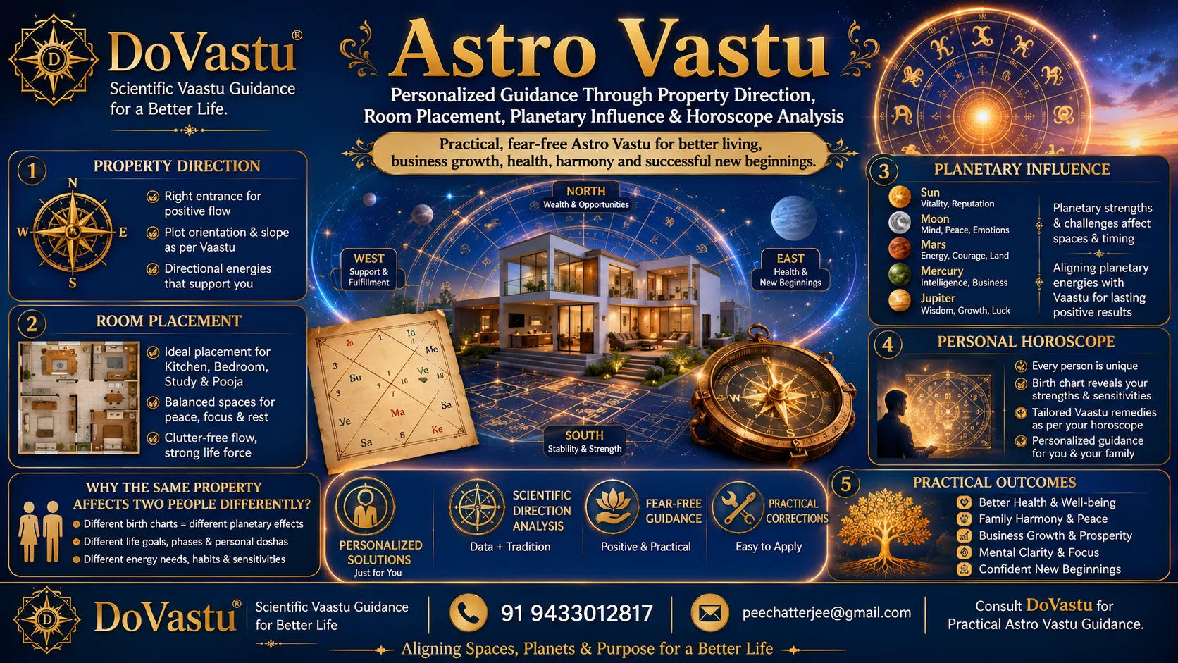 Astro Vastu personalized guidance through property direction room placement planetary influence and horoscope analysis